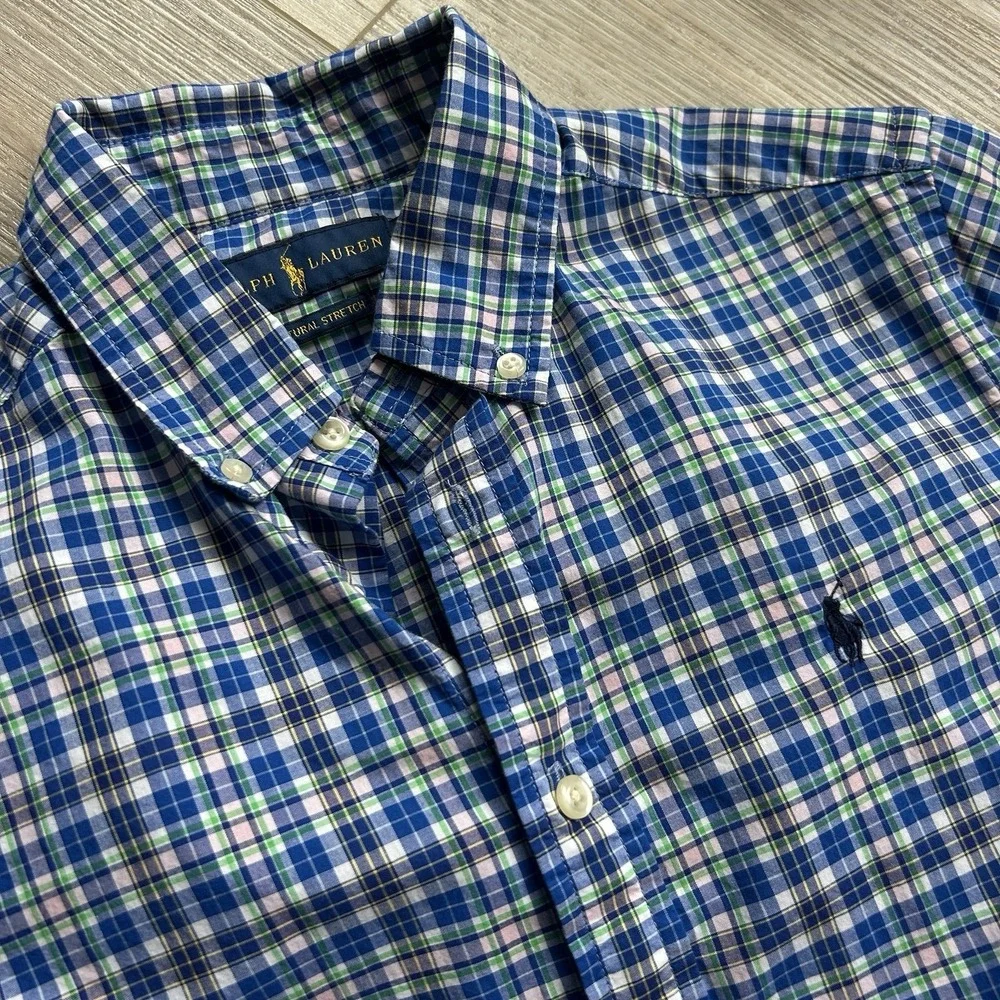 Ralph Lauren Polo Natural Stretch Long Sleeve Shirt Youth Boys Size Large(14-16)